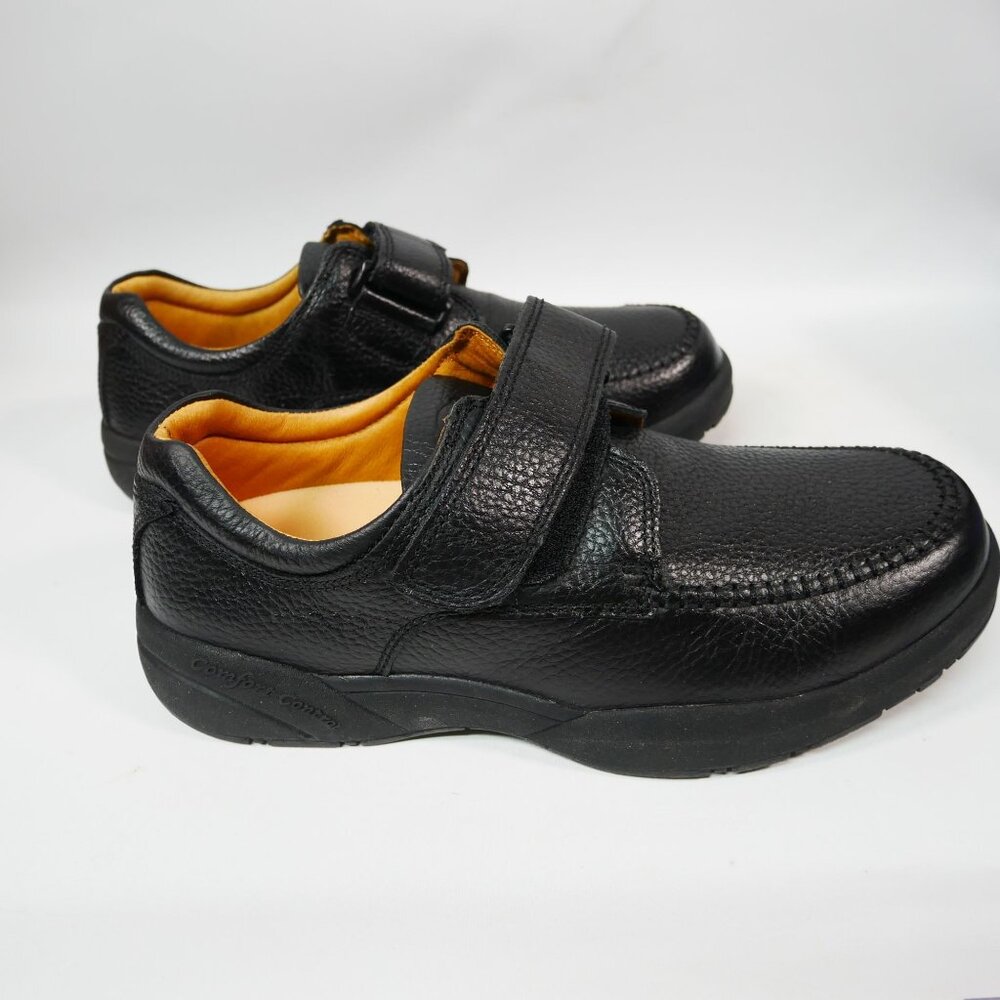Mens Dr Comfort Scott #9210 Diabetic Casual Leather Black Shoes Size 10xw - Picture 5 of 7